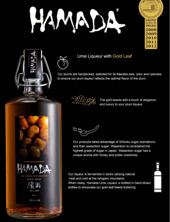 HAMADA UME LIQUEUR WITH GOLD LEAF 5 SCALED - Umeshuthai 梅酒タイ ร้านขายเหล้าบ๊วย และเหล้าผลไม้